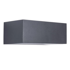 Applique da esterno nera 15W IP54 11x17x7 cm | Montaggio a superficie | Lampadina R7s non inclusa