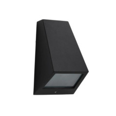 Applique murale extérieure en noyer noir 8W IP44 | Ampoule non incluse