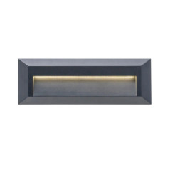 SIRAM Lampada da giardino a LED nera da 2,5 W con grado di protezione IP65 | Montaggio a superficie