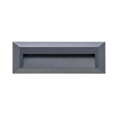 Borne lumineuse LED extérieure SIRAM noire 2,5 W IP65 | Éclairage de jardin à montage en surface