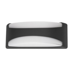 OLAR Schwarze 15W IP65 LED-Wandleuchte für den Außenbereich | LED-Außenbeleuchtung | Leuchtmittel nicht enthalten