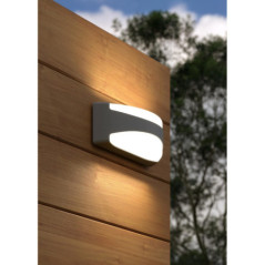 OLAR Schwarze 15W IP65 LED-Wandleuchte für den Außenbereich | LED-Außenbeleuchtung | Leuchtmittel nicht enthalten