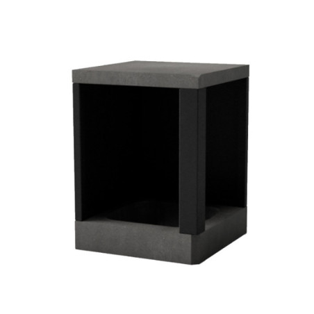 Modulo de Esquina para Barbacoa de Obra Kitaway 63×63×85 cm | Base Gris para Barbacoa de Jardín