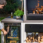 Modulo Bancada con Nevera para Barbacoa de Obra Kitaway 61×63×85 cm | Base Blanca/Gris para Barbacoa de Jardín