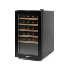 Vinoteca con Compresor para 41 Botellas Orbegozo | Enfriador de Botellas con Luz Interior LED | Estantes Cromados | Panel Tactil