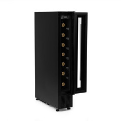Orbegozo Weinkühlschrank mit Kompressor für 7 Flaschen | Flaschenkühler mit LED-Innenbeleuchtung | Höhenverstellbar | Touchpanel