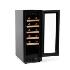 Cave à vin Orbegozo avec compresseur pour 20 bouteilles | Refroidisseur de bouteilles avec éclairage LED intérieur | Hauteur rég