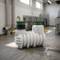 Separador de Grasas 2200 L | Caudal 7 L/s | Separador de Grasas y Aceites para Instalaciones de Saneamiento