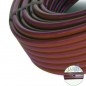 Tubo banda morada 16mm a 33cm separación por gotero autocompensante, marrón con bandas moradas 100 metros
