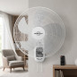 Orbegozo 3-Speed Wall Fan | 45cm Oscillating Fan with Remote Control | Tilting Head
