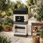 Kitaway Otte BBQ Oven 84x63x206 cm | Forno da esterno con isolamento professionale e manometro Kitaway Otte BBQ Oven 84x63x206 cm | Forno da esterno con isolamento professionale e manometro