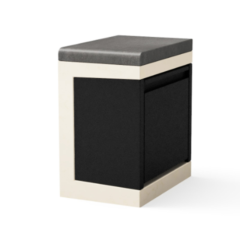 Module poubelle pour barbecue Kitaway 63x42x71 cm | Socle en béton pour barbecue encastrable extérieur
