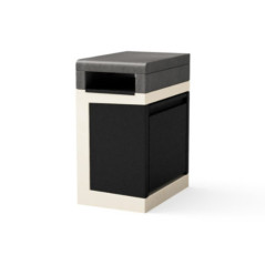 Modulo contenitore per rifiuti per barbecue Kitaway 63x42x81 cm | Base in cemento per barbecue da esterno a incasso