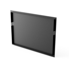 Tampa para churrasqueira de bancada embutida Kitaway 75×3×62,5 cm | Tampa para churrasqueira em aço preto