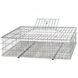 Gaiola metálica para transporte de animais 73x52x20 cm