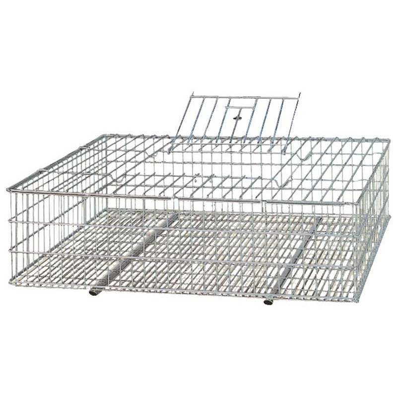 Cage de transport d'animaux en métal 73x52x20 cm