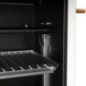 Barbecue encastrable Kitaway 84 x 63 x 206 cm avec grille en acier | Barbecue de style argentin, noir et blanc