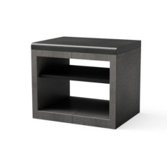 Modulo Bancada para Barbacoa de Obra Kitaway 84×63×71 cm | Base Negro/Gris para Barbacoa de Jardín Exterior