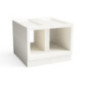 Socle pour four à bois Kitaway 100 x 100 x 80 cm blanc | Accessoire pour four extérieur avec isolation et manomètre