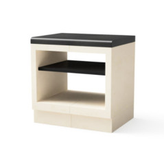 Modulo Bancada para Barbacoa de Obra Kitaway 84×63×85 cm | Base Blanca/Negra para Barbacoa de Jardín Exterior