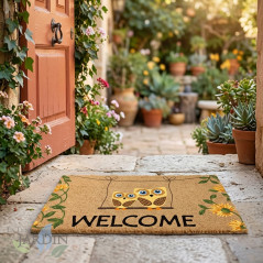 Tapete de boas-vindas 40x60 cm | Tapete antiderrapante e durável | Material flexível e reciclável | Ideal para a entrada da sua 