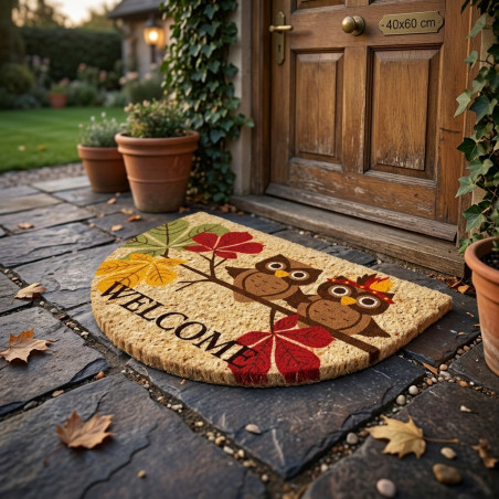 Doormat 40x60 cm welcome owls
