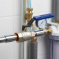 Robinet à bille à levier bleu 1/2" mâle-femelle | Robinet d'arrêt d'eau | Robinet d'arrêt de plomberie