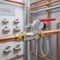 1/2" Male-Female Red Lever Ball Valve | Water Shut-Off Valve | Plumbing Stop Valve
