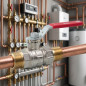 3/4" Male-Female Red Lever Ball Valve | Water Shut-Off Valve | Plumbing Stop Valve