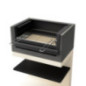 Kitaway Mini Grill Module pour barbecue encastrable 63x41,5x110 cm | Base blanche/grise pour barbecue de jardin extérieur