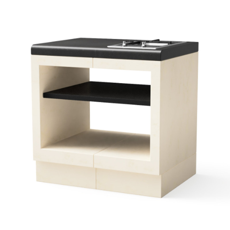 Kitaway 84×63×85 cm Module de base encastrable pour barbecue à gaz | Base blanche/noire pour barbecue de jardin Kitaway 84×63×85 cm Module de base encastrable pour barbecue à gaz | Base blanche/noire pour barbecue de jardin