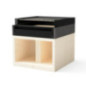 Kitaway Módulo de Churrasqueira Embutida 100x100x99,5 cm | Base Branca/Preta para Churrasqueira Externa de Jardim Kitaway Módulo de Churrasqueira Embutida 100x100x99,5 cm | Base Branca/Preta para Churrasqueira Externa de Jardim