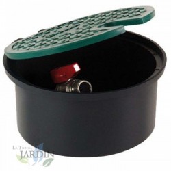 Scatola di irrigazione circolare da 20 cm con chiave metallica da 3/4"