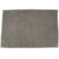 Graue Badematte 75 x 45 cm | Rutschfeste Badematte | Chenille-Mikrofaser, maschinenwaschbar, weich und komfortabel