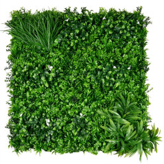 Jardin vertical Amazonica 100x100 cm | Plante artificielle | Décoration murale intérieure/extérieure | Jardins verticaux