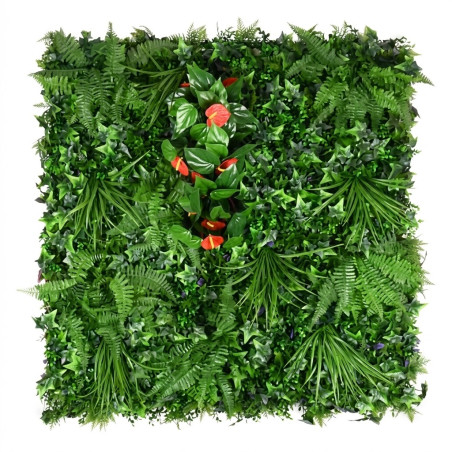 Jardin Vertical Tropical 100x100 cm | Planta Artificial | Decoración Pared Interior Exterior | Jardines Verticales