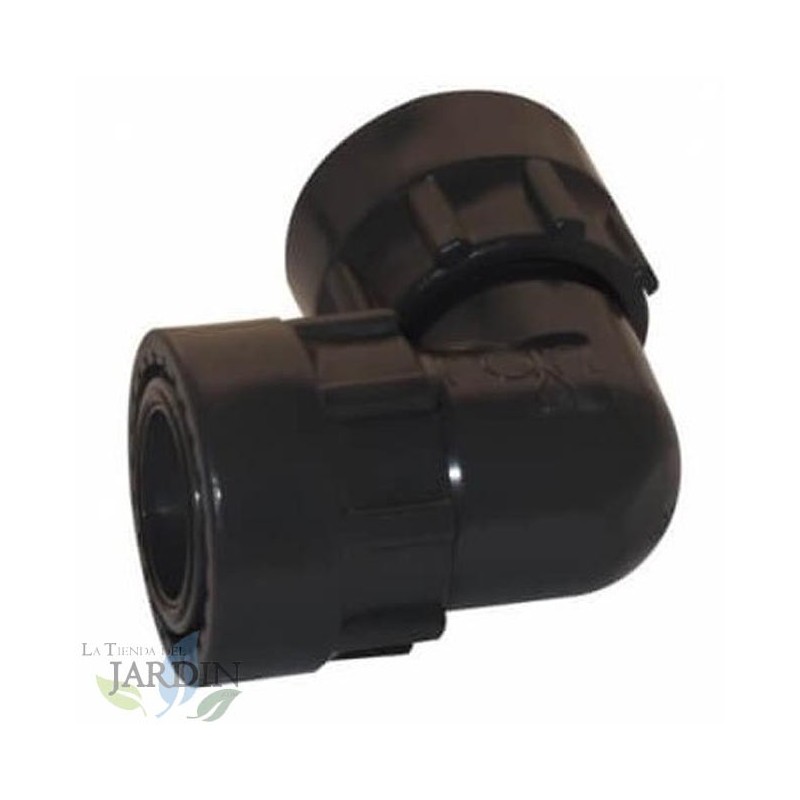 Codo colector de riego 1" Hembra x Hembra, accesorio para colector de sistema de riego Codo colector de riego 1" Hembra x Hembra, accesorio para colector de sistema de riego