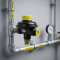 Angle Regulator for Natural Gas 3/4" x 3/4" Male-Male