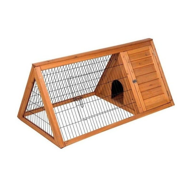 Maison en Bois pour les Lapins 100x50x41 cm, Clapier Bois pour Lapins enclos Animaux Clapier d'exterieur