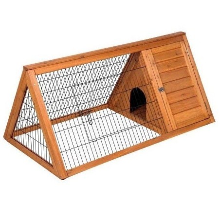 Maison en Bois pour les Lapins 100x50x41 cm, Clapier Bois pour Lapins enclos Animaux Clapier d'exterieur