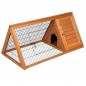 Maison en Bois pour les Lapins 100x50x41 cm, Clapier Bois pour Lapins enclos Animaux Clapier d'exterieur