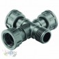 Cruz colector de riego 1" MxHxHxH, accesorio para colector de sistema de riego Cruz colector de riego 1" MxHxHxH, accesorio para colector de sistema de riego