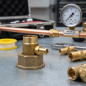 Natural Gas Tester Fitting 3/4" x 18-22 mm | Connection for Gas Installations