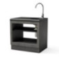 Kitaway 84×63×85 cm Einbau-Grillmodul mit Spüle | Schwarz/Grauer Sockel für Gartengrill Kitaway 84×63×85 cm Einbau-Grillmodul mit Spüle | Schwarz/Grauer Sockel für Gartengrill