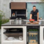 Kitaway Einbaugrill 126x63x214 cm mit 41x38 cm Stahlgrillrost | Argentinischer Grill