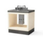 Rocket Kitaway Concrete and Steel Wood Burning Module | Includes Heat Diffuser and Paella Pan Stand | Barbecue Rocket Kitaway Concrete and Steel Wood Burning Module | Includes Heat Diffuser and Paella Pan Stand | Barbecue