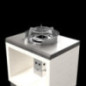 Module de chauffage au bois en béton et acier Rocket Kitaway | Comprend un diffuseur de chaleur et un support pour poêle à paell Module de chauffage au bois en béton et acier Rocket Kitaway | Comprend un diffuseur de chaleur et un support pour poêle à paell