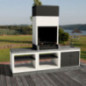Stahlkamin für Einbaugrills, Kitaway 85 x 65 x 45 cm | Luftturbine für Rauchabzug | Grillzubehör Stahlkamin für Einbaugrills, Kitaway 85 x 65 x 45 cm | Luftturbine für Rauchabzug | Grillzubehör