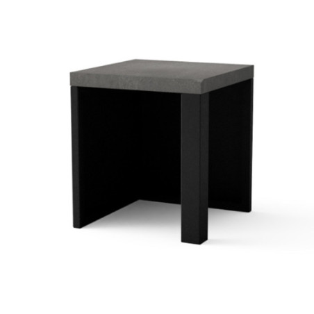 Kitaway Corner Module for Built-in Barbecue 63×63×71 cm | Grey Base for Garden Barbecue
