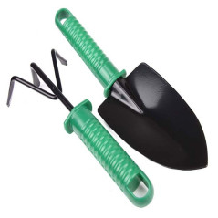 Garden Tool Set with Shovel and Rake | Tools for Planting, Growing and Maintaining Gardens, Vegetable Gardens and Pots